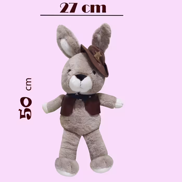 عروسک طرح خرگوش مدل کلانتر کد 41/3 ارتفاع 50 سانتی متر