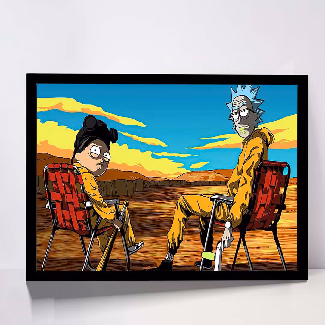 تابلو مدل rick and morty کد F-15029