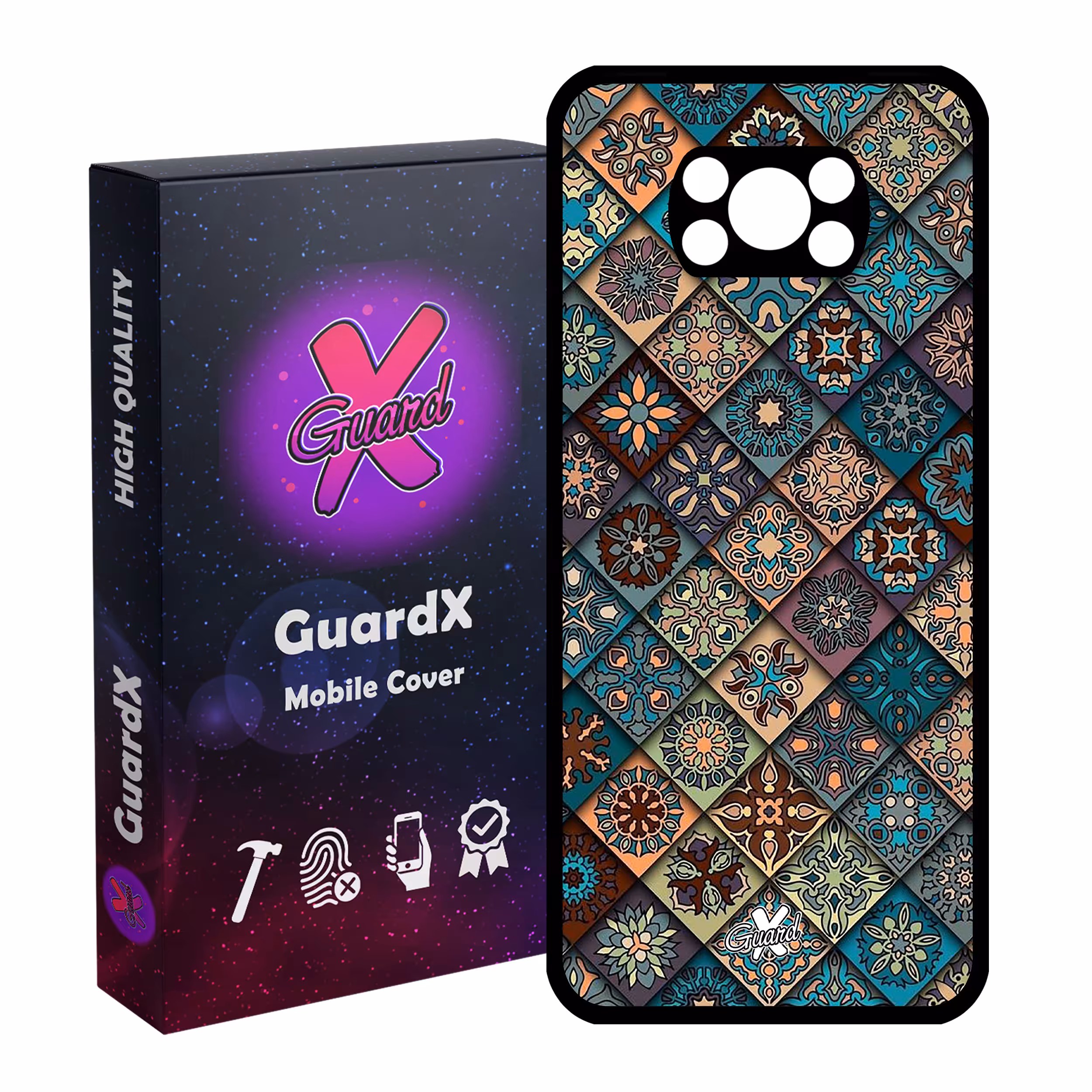 کاور گارد ایکس طرح Tile مدل Glass10093 مناسب برای گوشی موبایل شیائومی Poco X3 / Poco X3 NFC