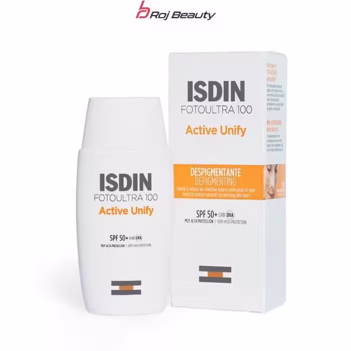 فلویید ضدآفتاب و رفع لک ایزدین Isdin Active Unify SPF50 حجم 50 میلی لیتر