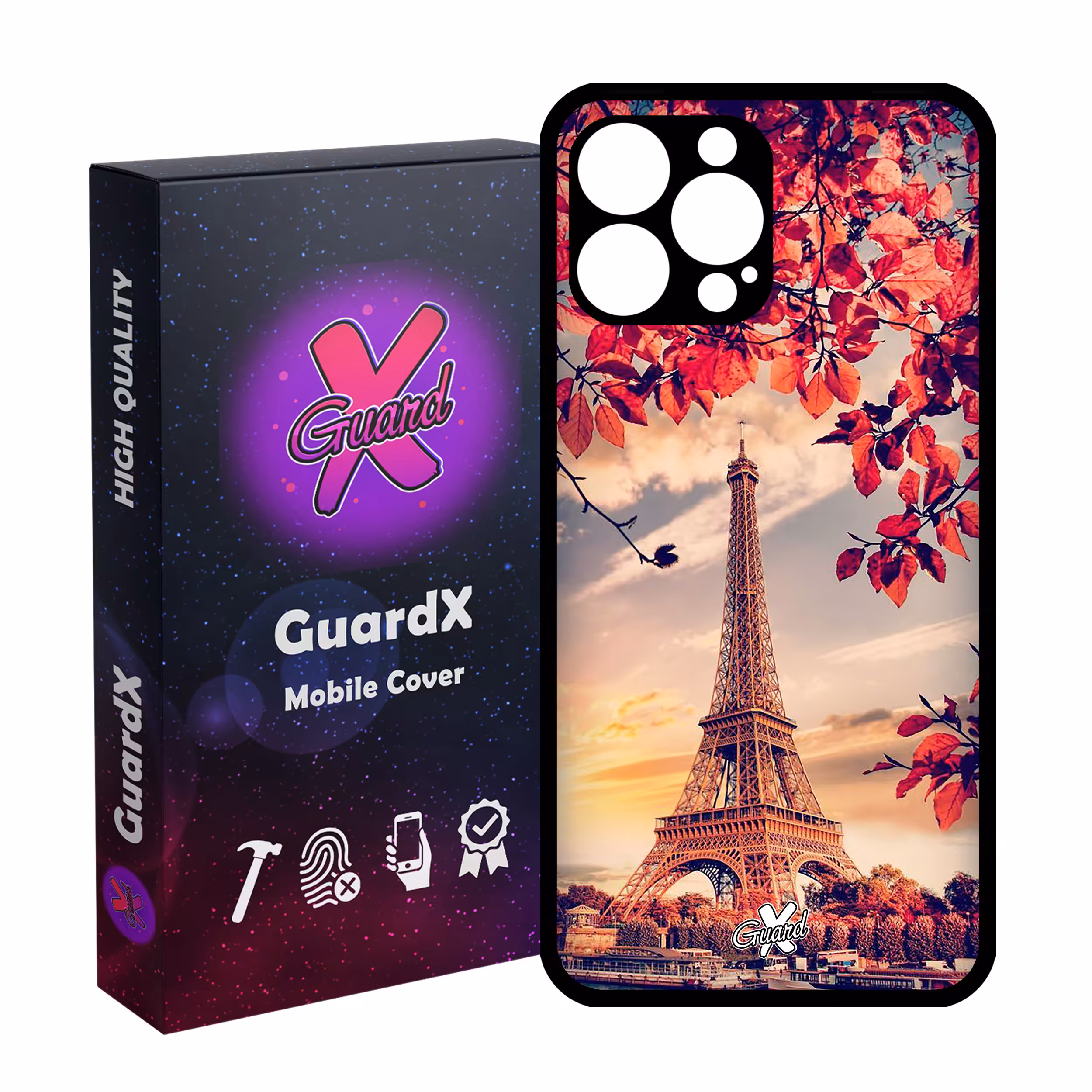 کاور گارد ایکس طرح Eiffel Tower مدل Glass10125 مناسب برای گوشی موبایل اپل iPhone 13 Pro Max
