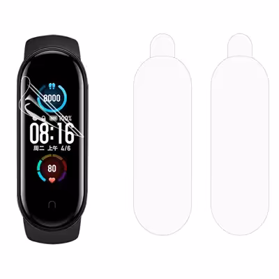 محافظ صفحه نمایش مدل M5 مناسب برای مچ بند شیائومی Mi Band 5 بسته ۲ عددی