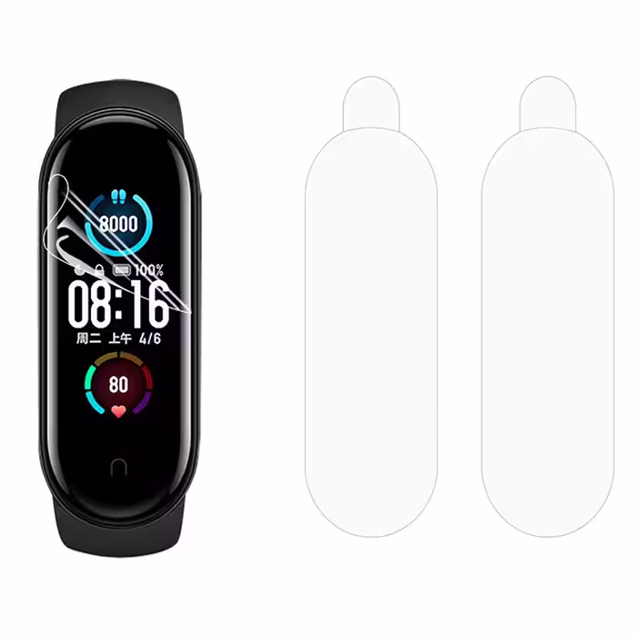 محافظ صفحه نمایش مدل M5 مناسب برای مچ بند شیائومی Mi Band 5 بسته ۲ عددی