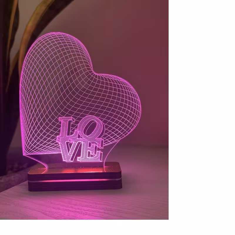 چراغ خواب  طرح عاشقانه LOVE قلب