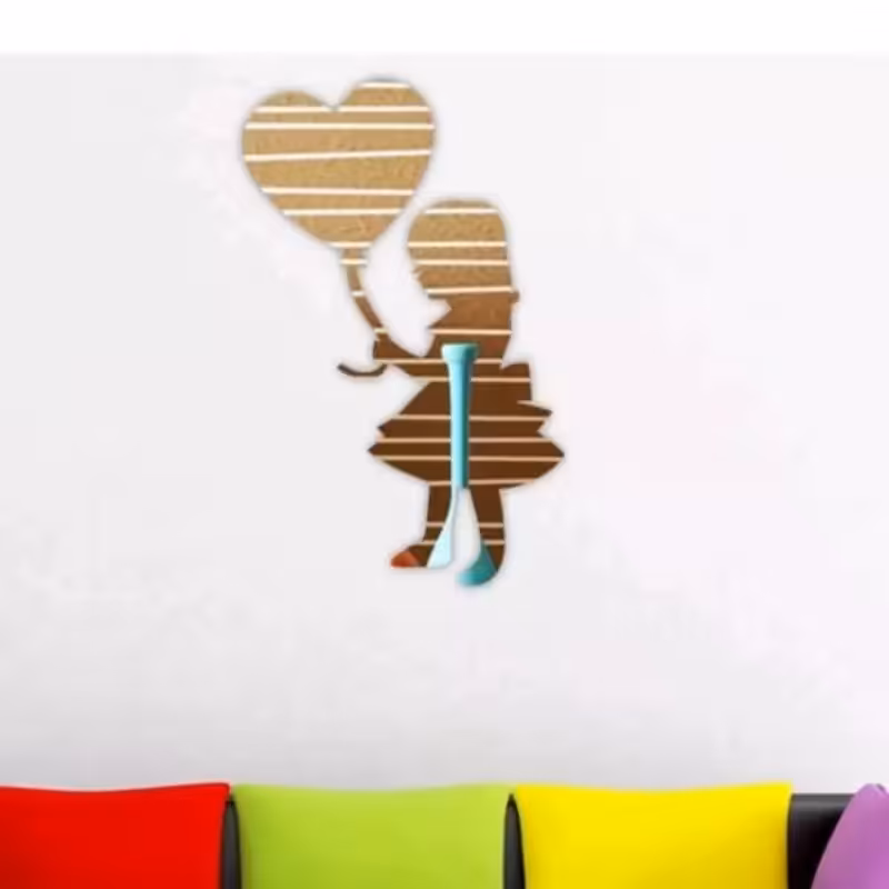 اینه دکوراتیو مدل دختر و بادکنک