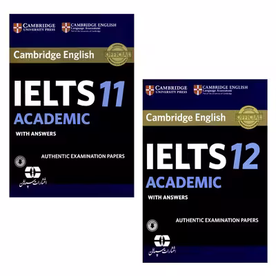 کتاب  12&amp;11 IELTS Cambridge Academicاثر جمعی از نویسندگان انتشارات سپاهان دو جلدی