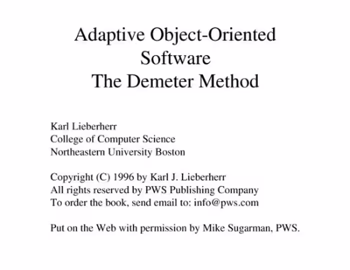 خرید و دانلود نسخه کامل کتاب Adaptive Object-Oriented Software: The Demeter Method with Propagation Patterns: The Demeter Method with Propagation Patterns