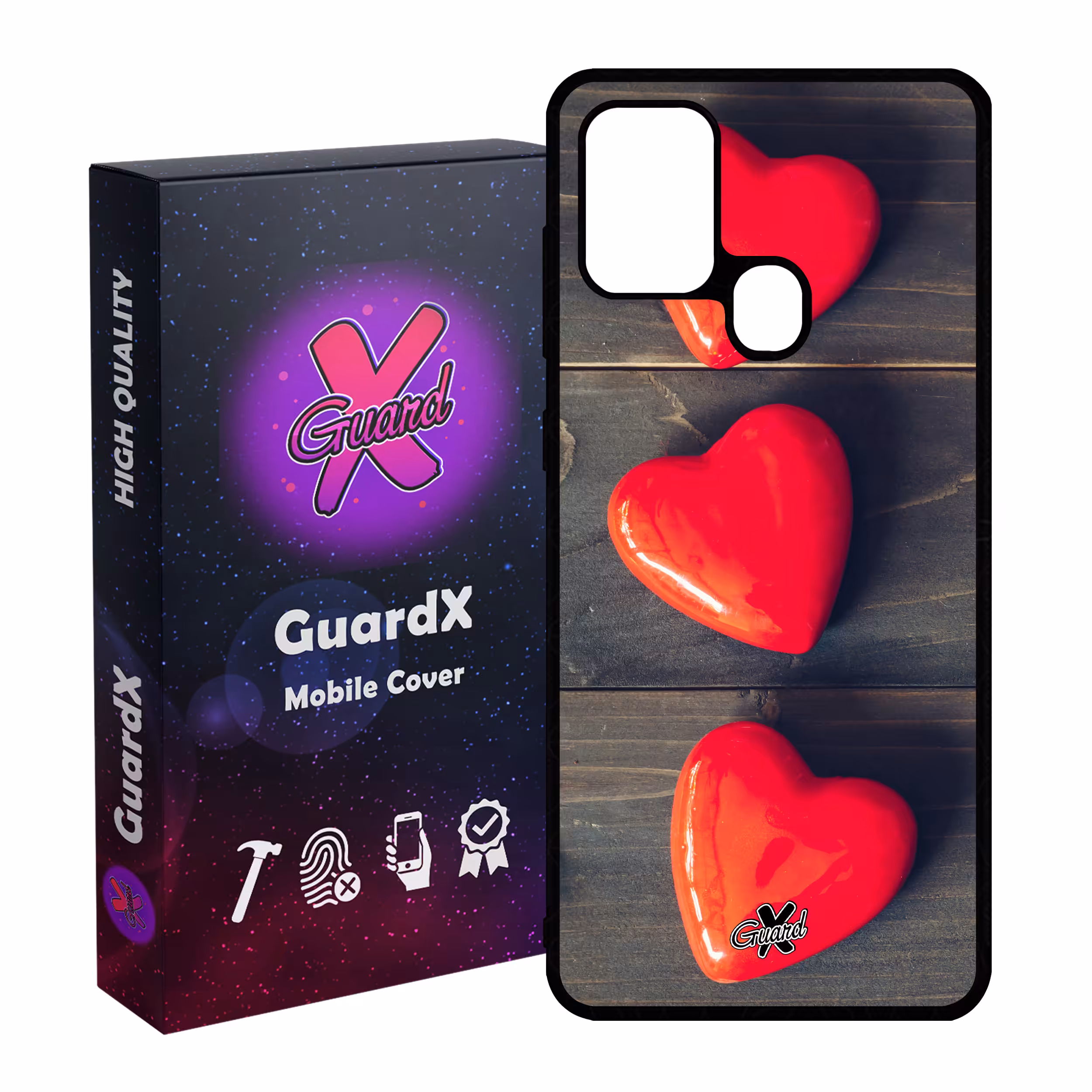 کاور گارد ایکس طرح Love مدل Glass10181 مناسب برای گوشی موبایل سامسونگ Galaxy A21s
