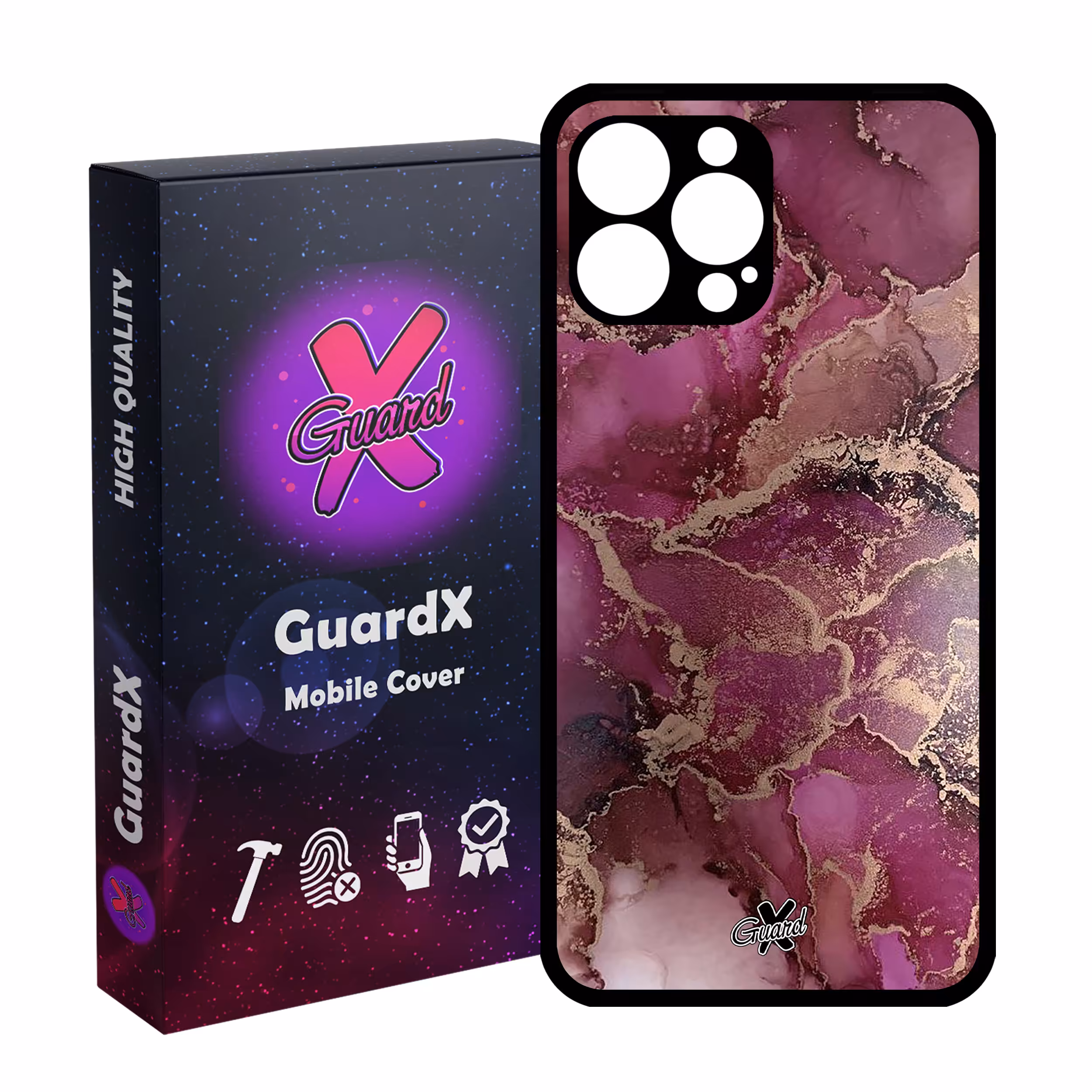 کاور گارد ایکس طرح ماربل مدل Glass10271 مناسب برای گوشی موبایل اپل iPhone 13 Pro Max