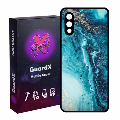 کاور گارد ایکس طرح آبی مدل Glass10402 مناسب برای گوشی موبایل سامسونگ Galaxy A02 / M02