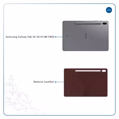 برچسب پوششی ماهوت مدل Natural-Leather مناسب برای تبلت سامسونگ Galaxy Tab S6 2019 SM-T860