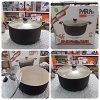 قابلمه نچسب گرانیتی پاراب سایز 33 ظروف تفلون و داخل ظروف پرایمر دارای استاندارد ارتفاع قابلمه 17.5
