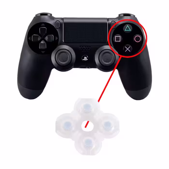 ذغال دکمه های عملگرها (راست) دسته PS4