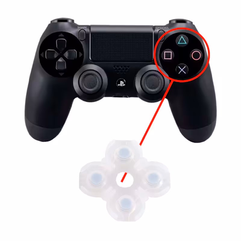 ذغال دکمه های عملگرها (راست) دسته PS4