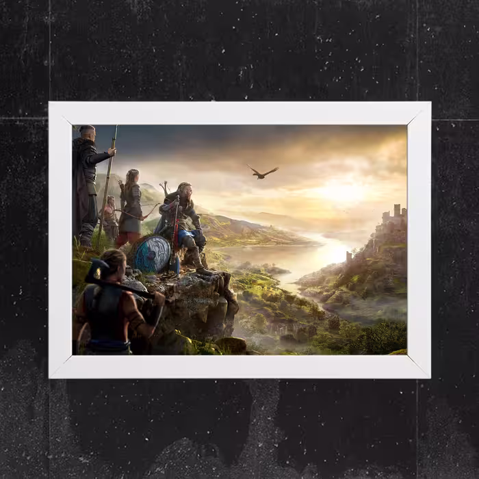 تابلو آرتیفن طرح Assassins creed کد 147W مجموعه 3 عددی