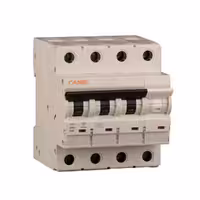 کلید مینیاتوری 2 آمپر سه پل + نول AC کانل کد B2-6KA-3P+N