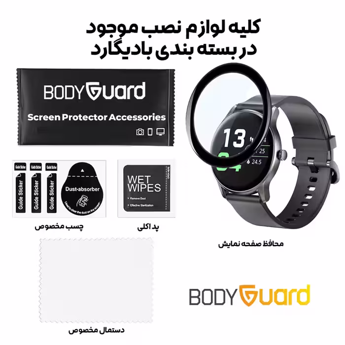 محافظ صفحه نمایش بادیگارد مدل PMMA مناسب برای ساعت هوشمند هایلو GS
