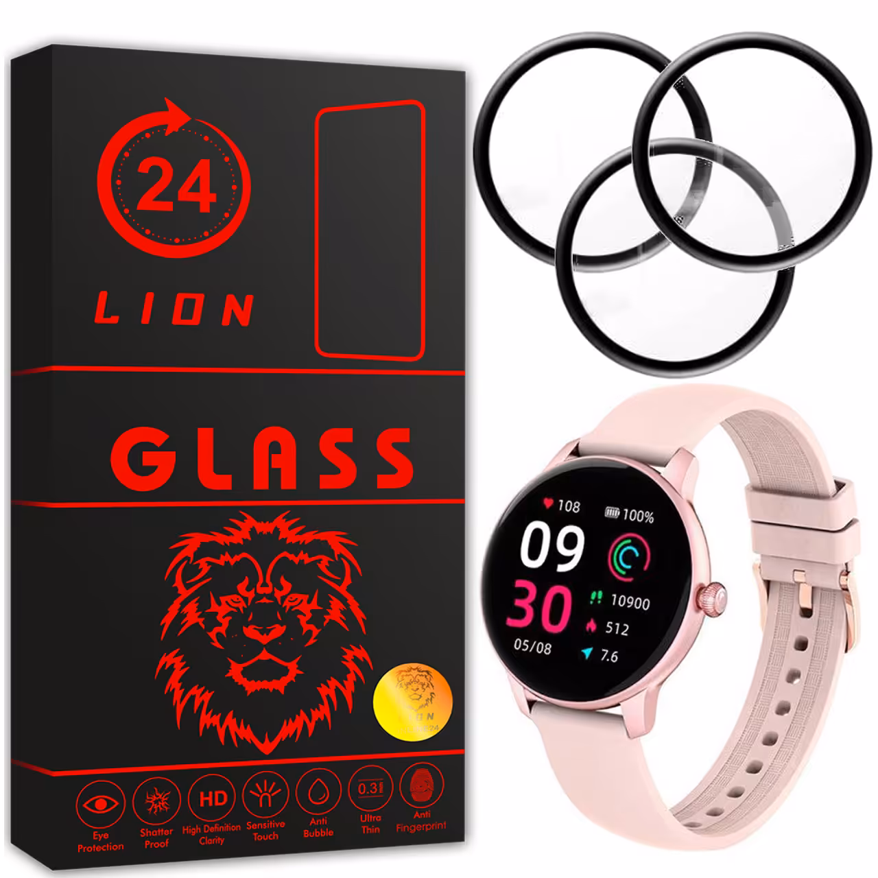 محافظ صفحه نمایش لاین مدل RT007 مناسب برای ساعت هوشمند شیائومی Smart Watch Imilab W11 بسته سه عددی