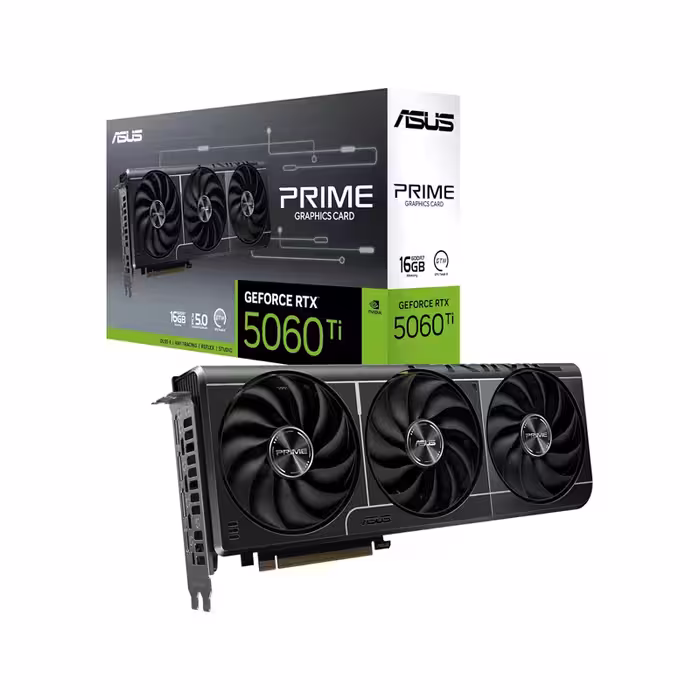 خرید کارت گرافیک ASUS PRIME RTX5060TI O16G | قیمت روز   گارانتی | کارما آی‌تی