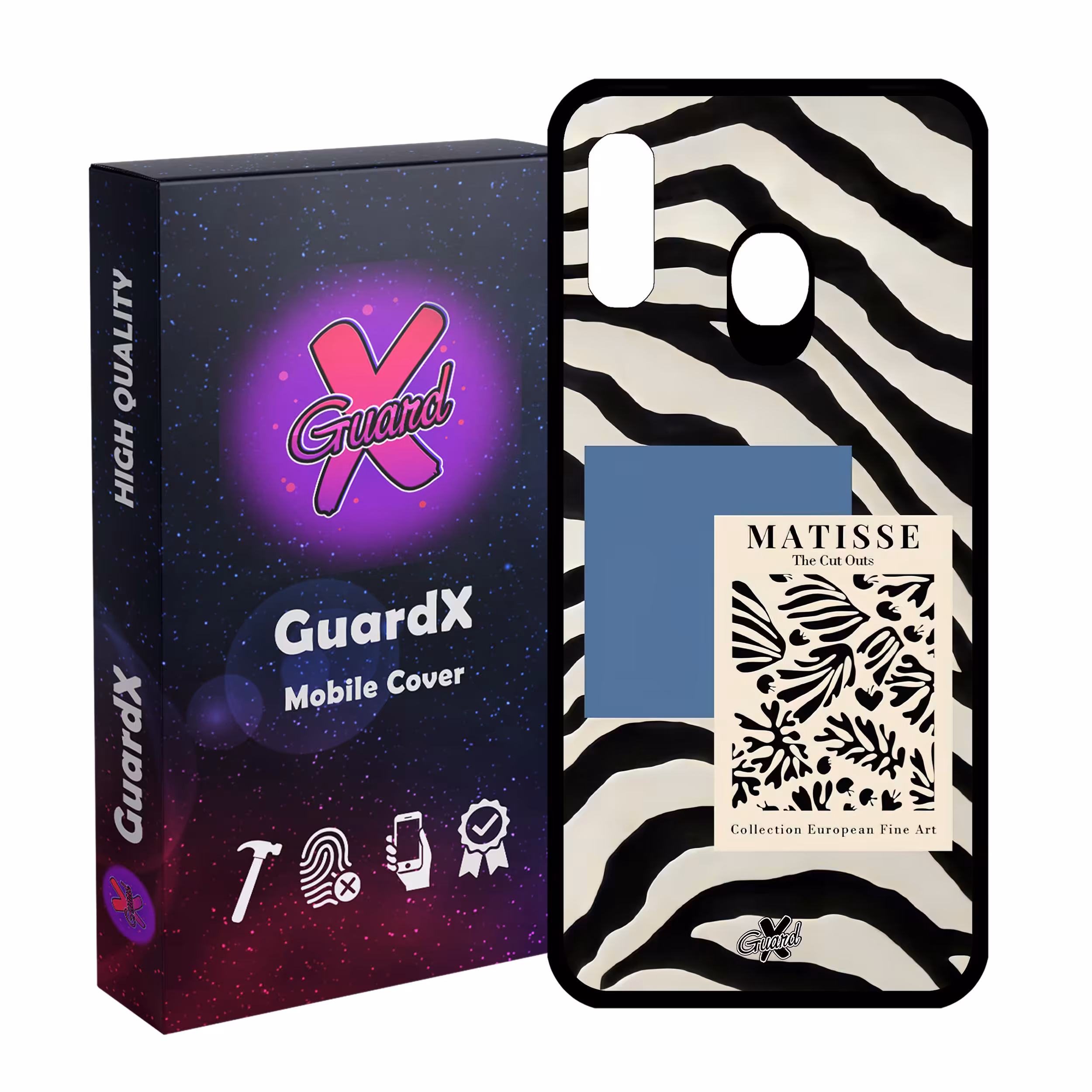 کاور گارد ایکس طرح Zebra مدل Glass10568 مناسب برای گوشی موبایل سامسونگ Galaxy A30/A20/M10S