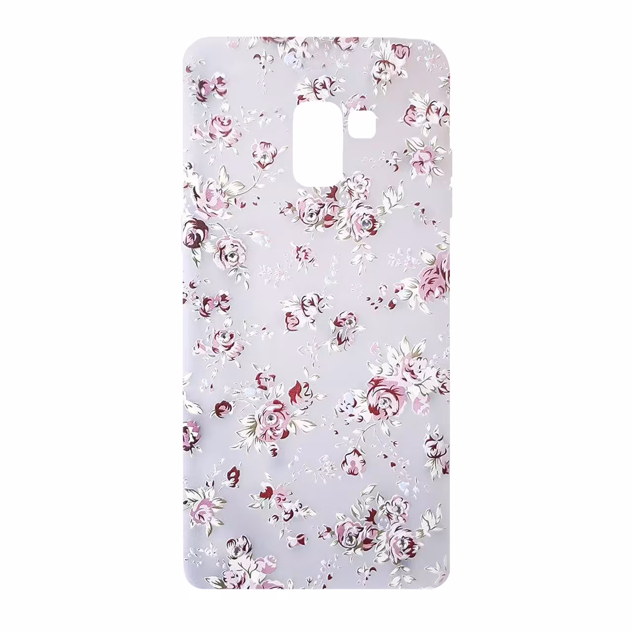 کاور طرح گل مدل AM-A718-5 مناسب برای گوشی موبایل سامسونگ Galaxy A8 Plus /A730