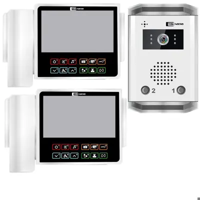 درب بازکن تصویری تک نما مدل C70-2V مجموعه 3 عددی 