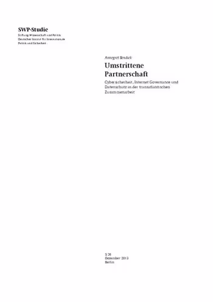 خرید و دانلود نسخه کامل کتاب Umstrittene Partnerschaft : Cybersicherheit, Internet Governance und Datenschutz in der transatlantischen Zusammenarbeit