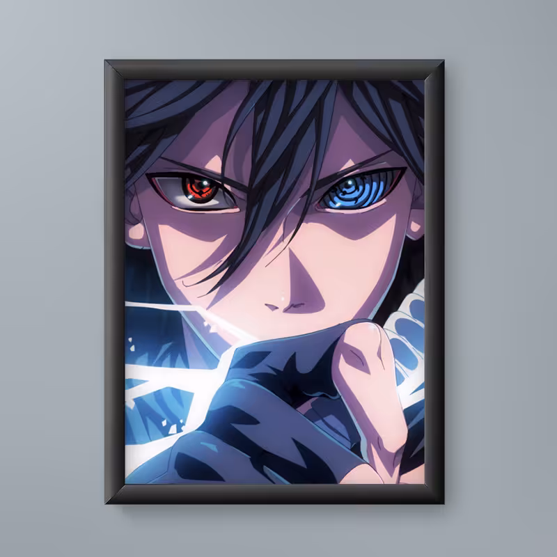 تابلو مدل ساسکه ناروتو 09 sasuke naruto | دنیای قاب