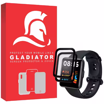 محافظ صفحه نمایش گلادیاتور مدل GWP2000 مناسب برای ساعت هوشمند شیائومی Redmi Watch 2 Lite بسته دو عددی