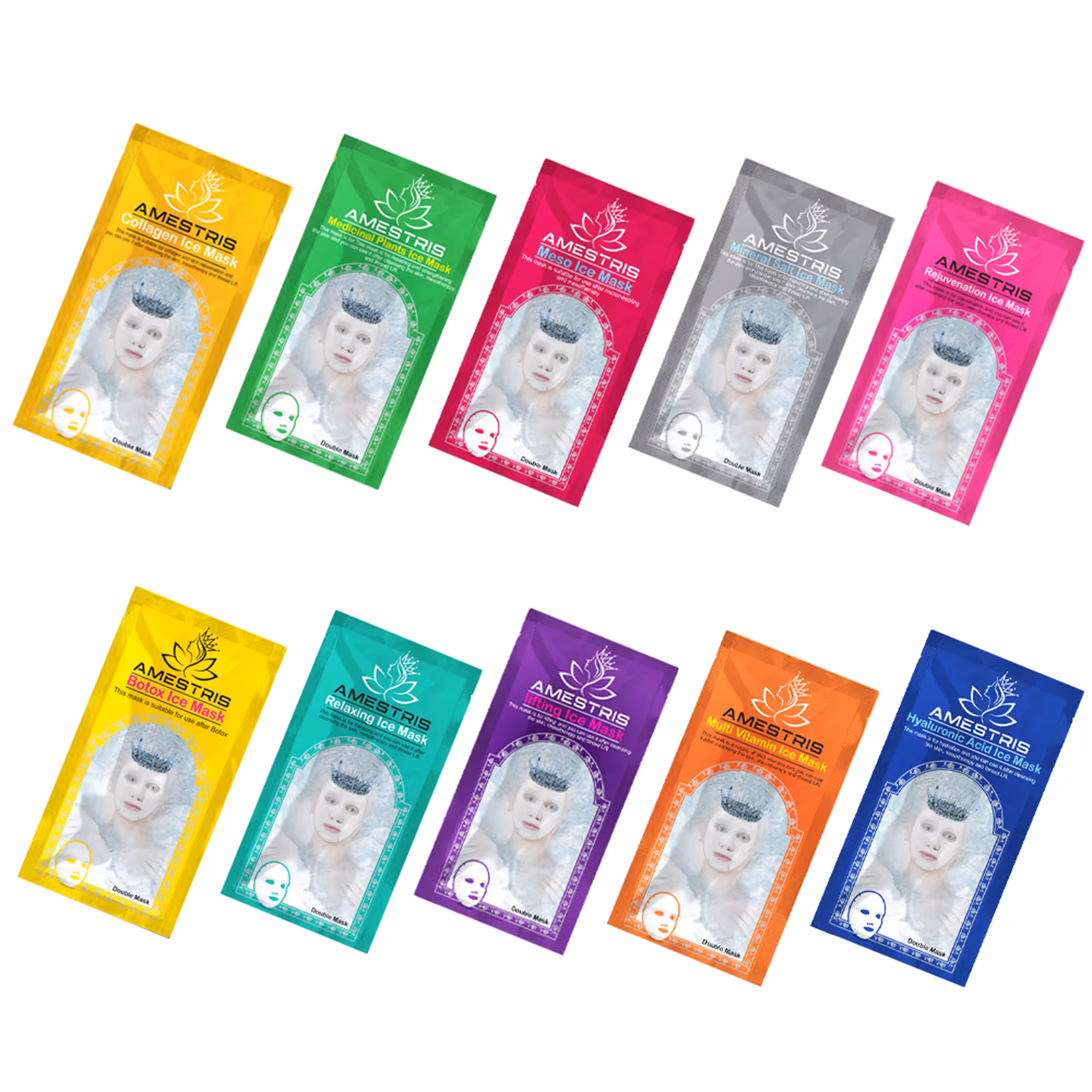 ماسک صورت آمستریس مدل Multi Action وزن 25 گرم مجموعه 10 عددی