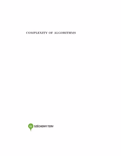 خرید و دانلود نسخه کامل کتاب Complexity of algorithms
