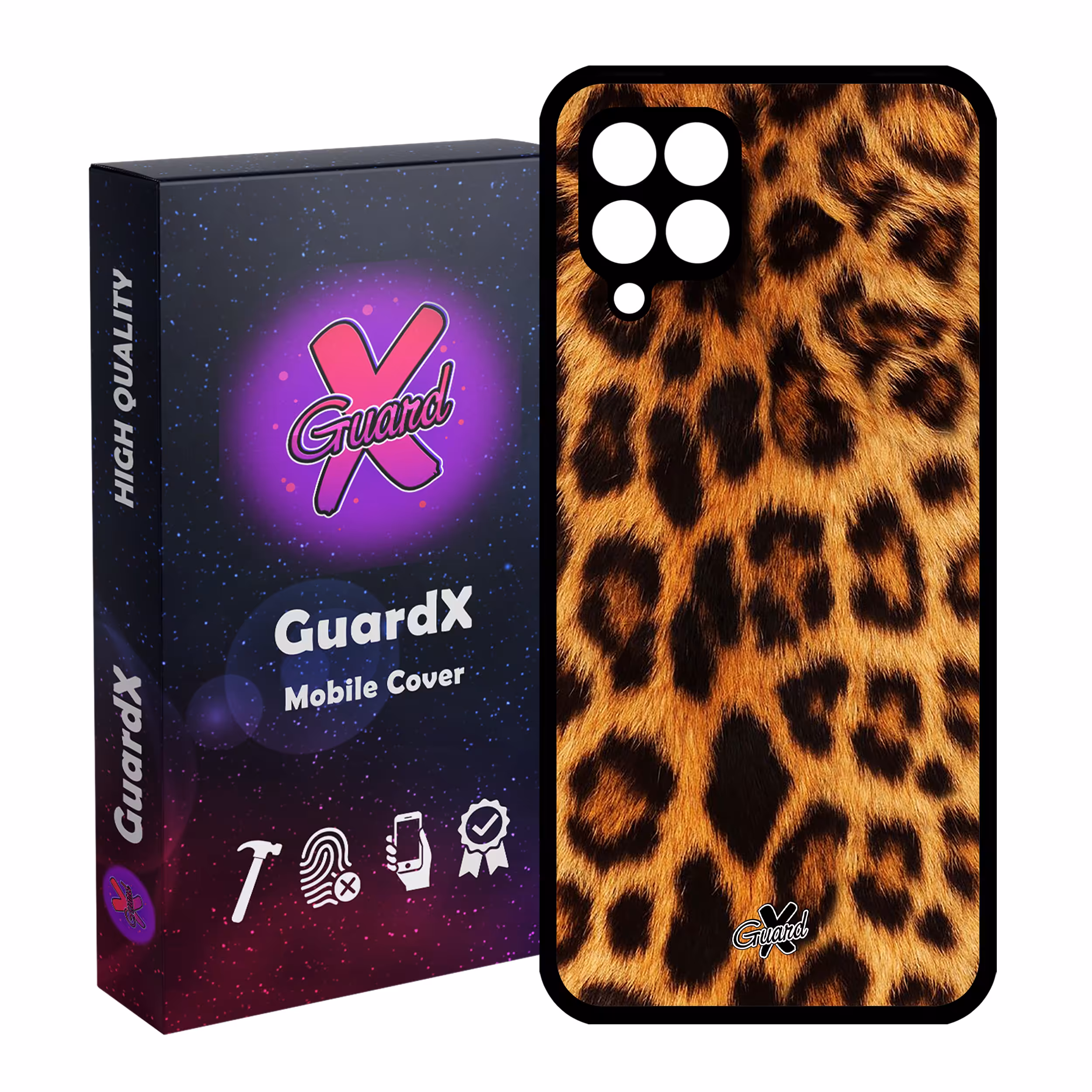 کاور گارد ایکس طرح Leopard مدل Glass10095 مناسب برای گوشی موبایل سامسونگ Galaxy A12