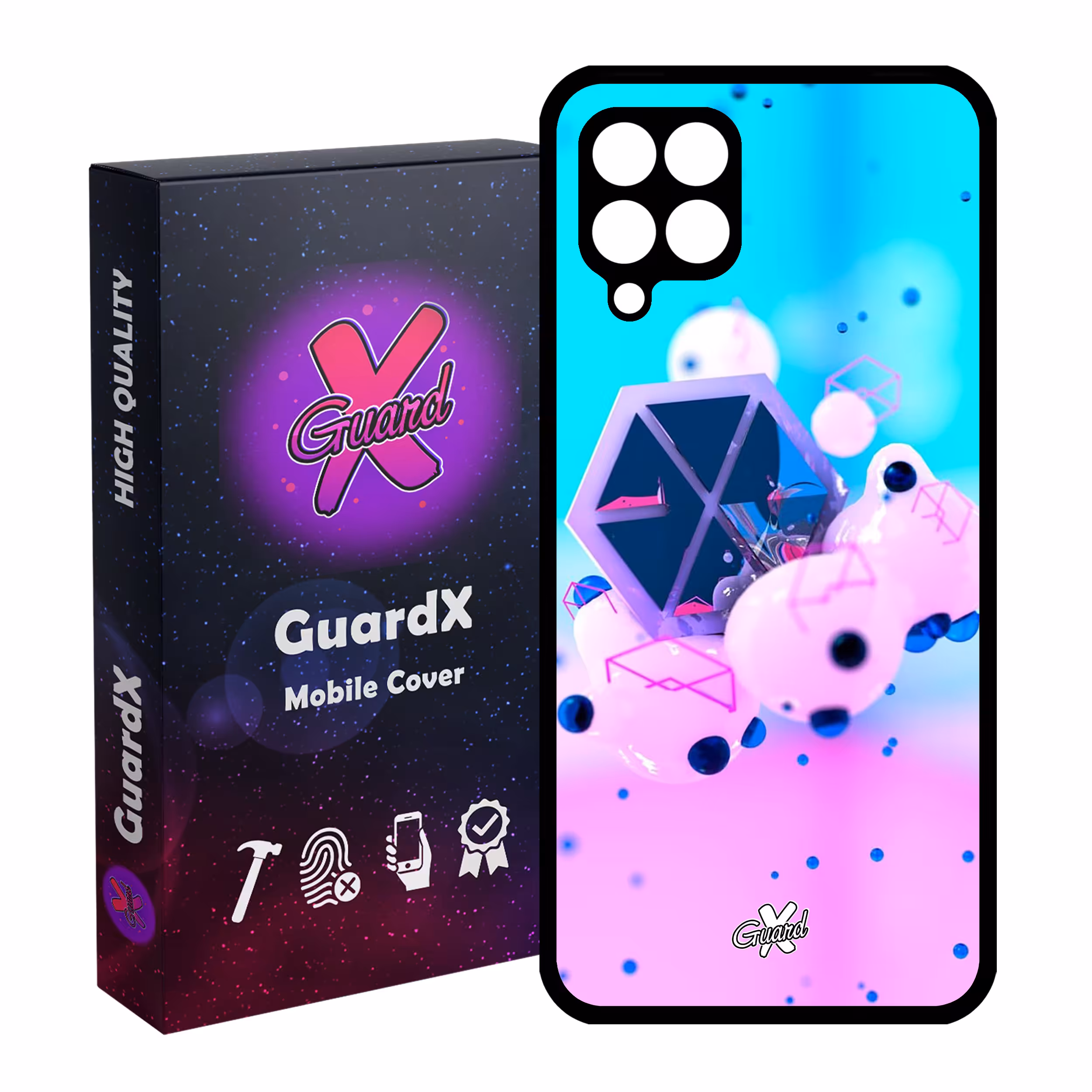 کاور گارد ایکس طرح Exo مدل Glass10023 مناسب برای گوشی موبایل سامسونگ Galaxy A12