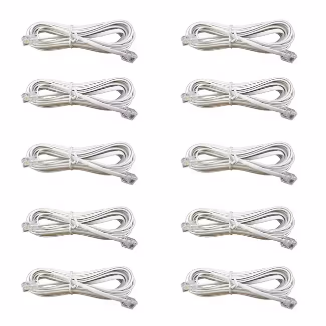 کابل تلفن کد TPHK-11 طول 5 متر بسته 10 عددی