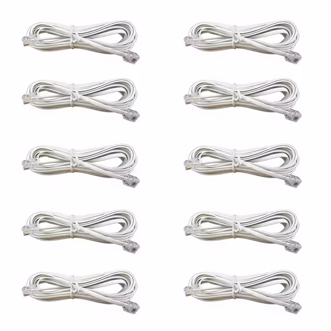 کابل تلفن کد TPHK-11 طول 5 متر بسته 10 عددی