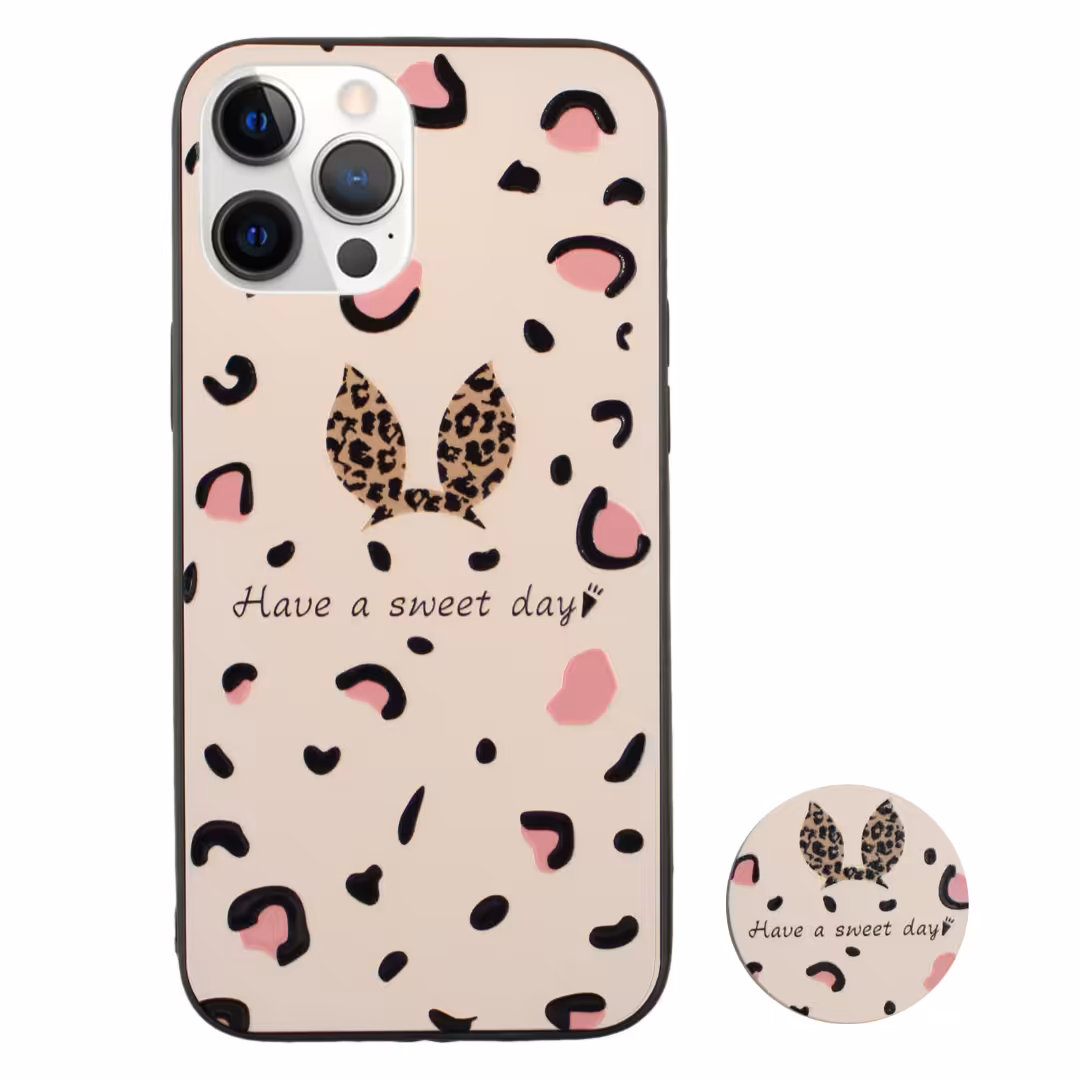 کاور مدل rabbit مناسب برای گوشی موبایل اپل iPhone 12 Pro Max به همراه پاپ سوکت 