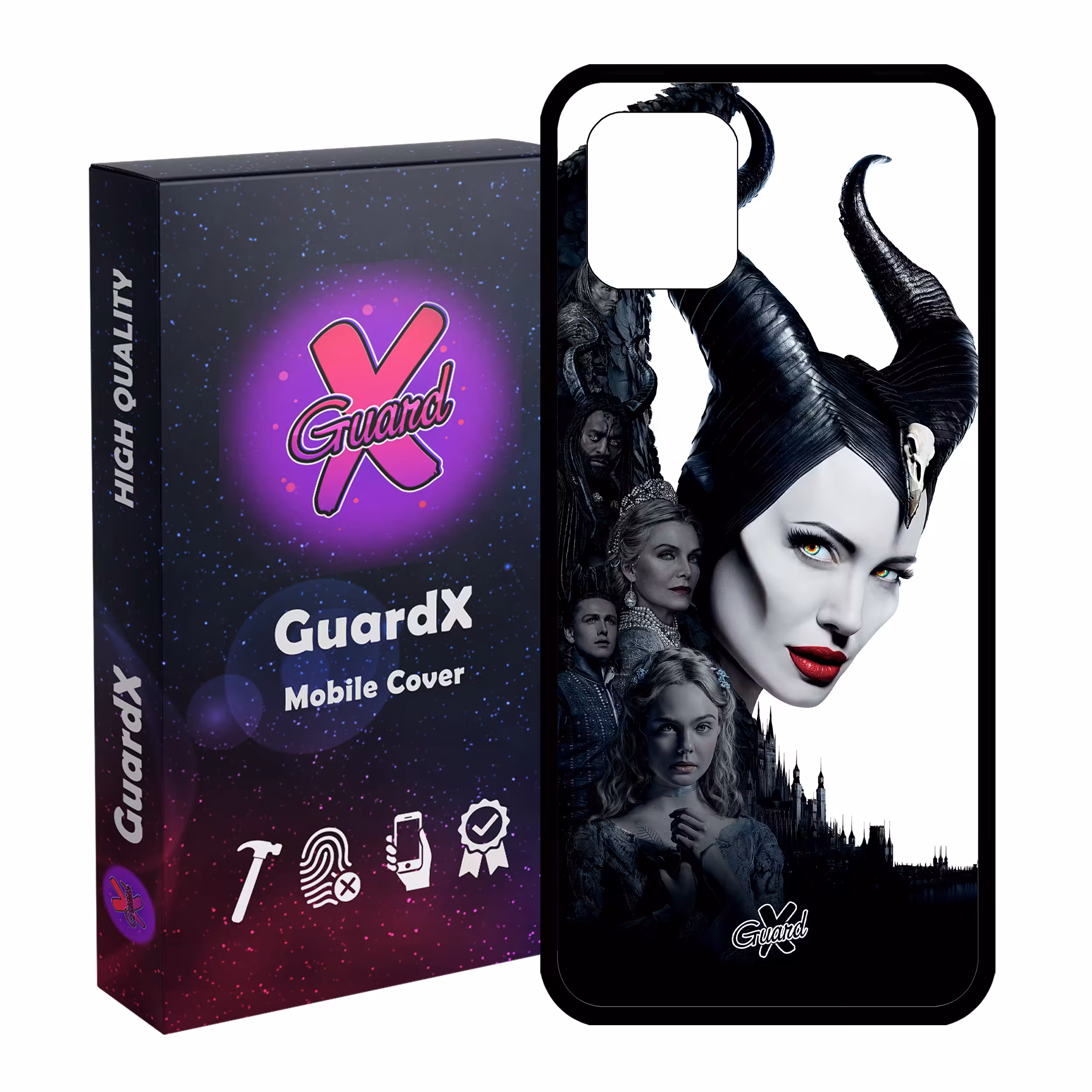 کاور گارد ایکس طرح Maleficent مدل Glass10147 مناسب برای گوشی موبایل سامسونگ Galaxy Note 10 Lite