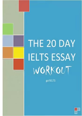 کتاب THE 20 DAY IELTS ESSAY CHALLENGE