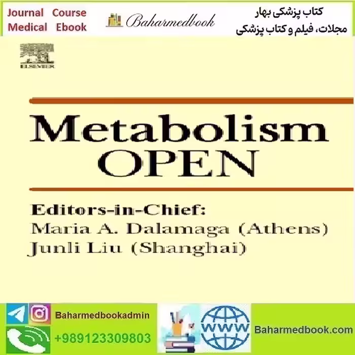 Metabolism Open Volume 9 to 12 2021 TRUE PDF price 4€ - کتاب پزشکی بهار