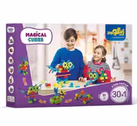 بسته اسباب بازی مکعب های جادویی 1*30 (افزایش مهارت های شناختی و حرکتی)،(کد 155)،(155قطعه،باجعبه) - ناشربوک | خرید آنلاین کتاب