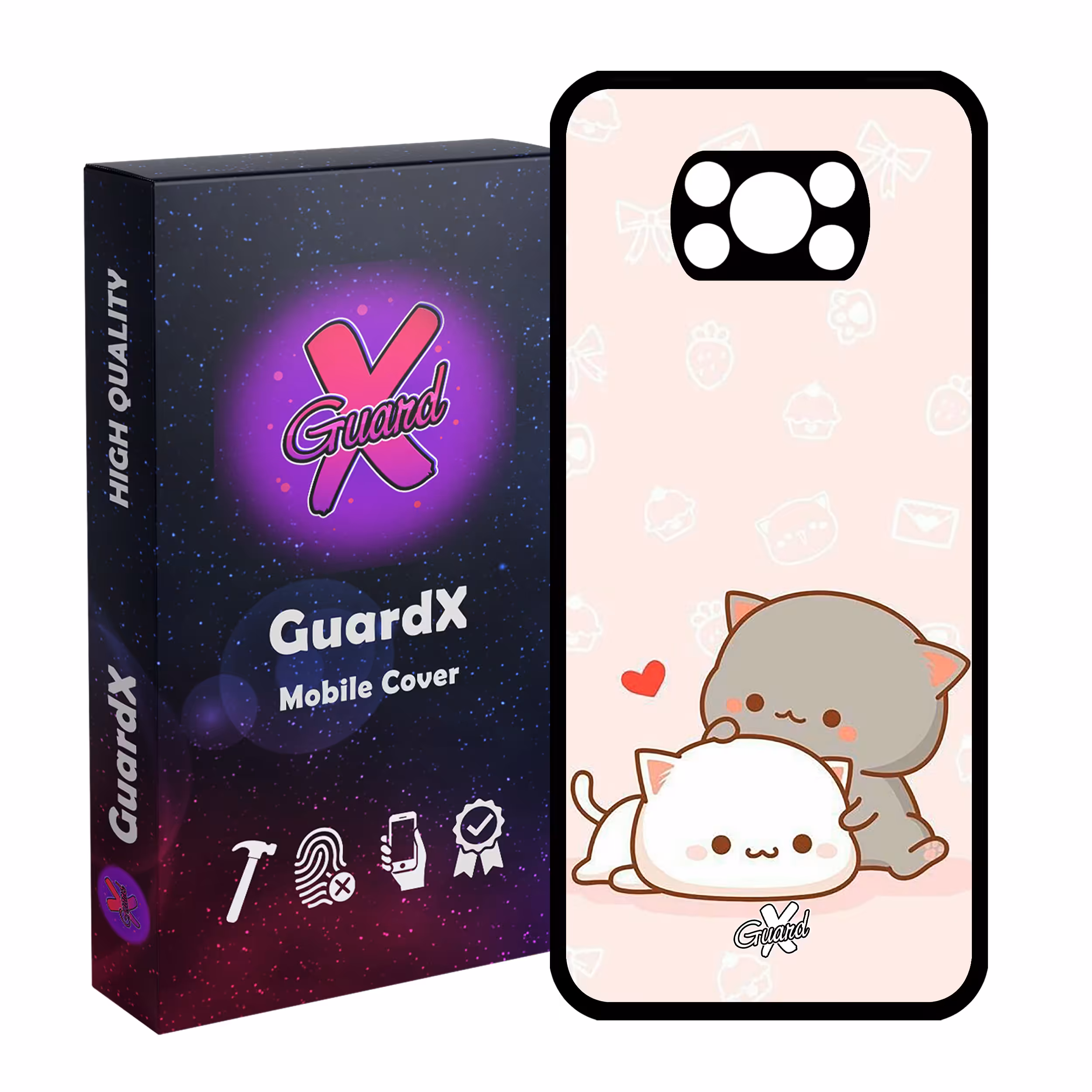 کاور گارد ایکس طرح Love مدل Glass10372 مناسب برای گوشی موبایل شیائومی Poco X3 / Poco X3 NFC / Poco X3 Pro