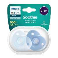 پستانک انگشتی دو عددی 0تا6 ماه آبی فیلیپس اونت Philips Avent