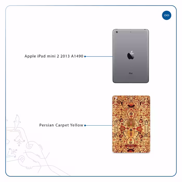 برچسب پوششی ماهوت مدل Iran-Carpet2 مناسب برای تبلت اپل iPad mini 2 2013 A1490