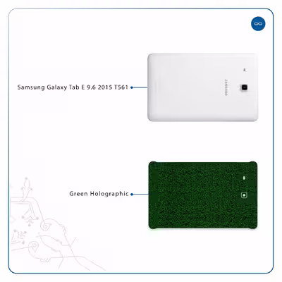 برچسب پوششی ماهوت مدل Green-Holographic مناسب برای تبلت سامسونگ Galaxy Tab E 9.6 2015 T561