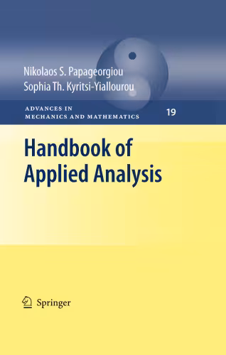 خرید و دانلود نسخه کامل کتاب Handbook of Applied Analysis