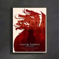 تابلو شاسی مدل  گیم اف ترونز (Game of Thrones) کد FMO95 | دنیای قاب