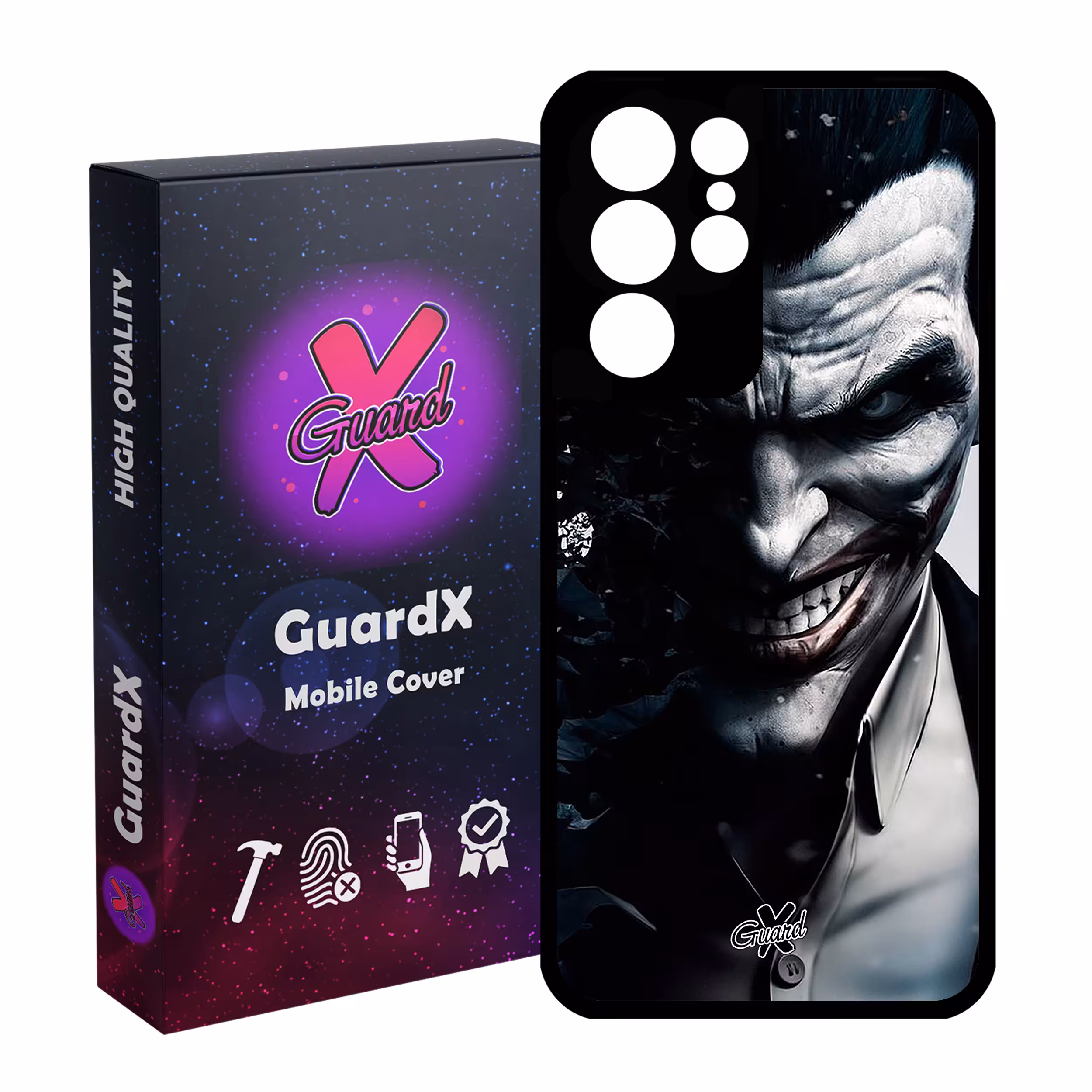 کاور گارد ایکس طرح جوکر مدل Glass10152 مناسب برای گوشی موبایل سامسونگ Galaxy S21 Ultra