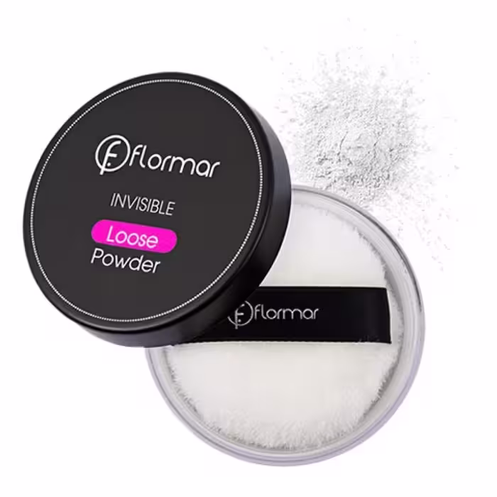 پودر تثبیت کننده آرایشی پودر فیکس فلورمار مدل Invisible Loose Powder