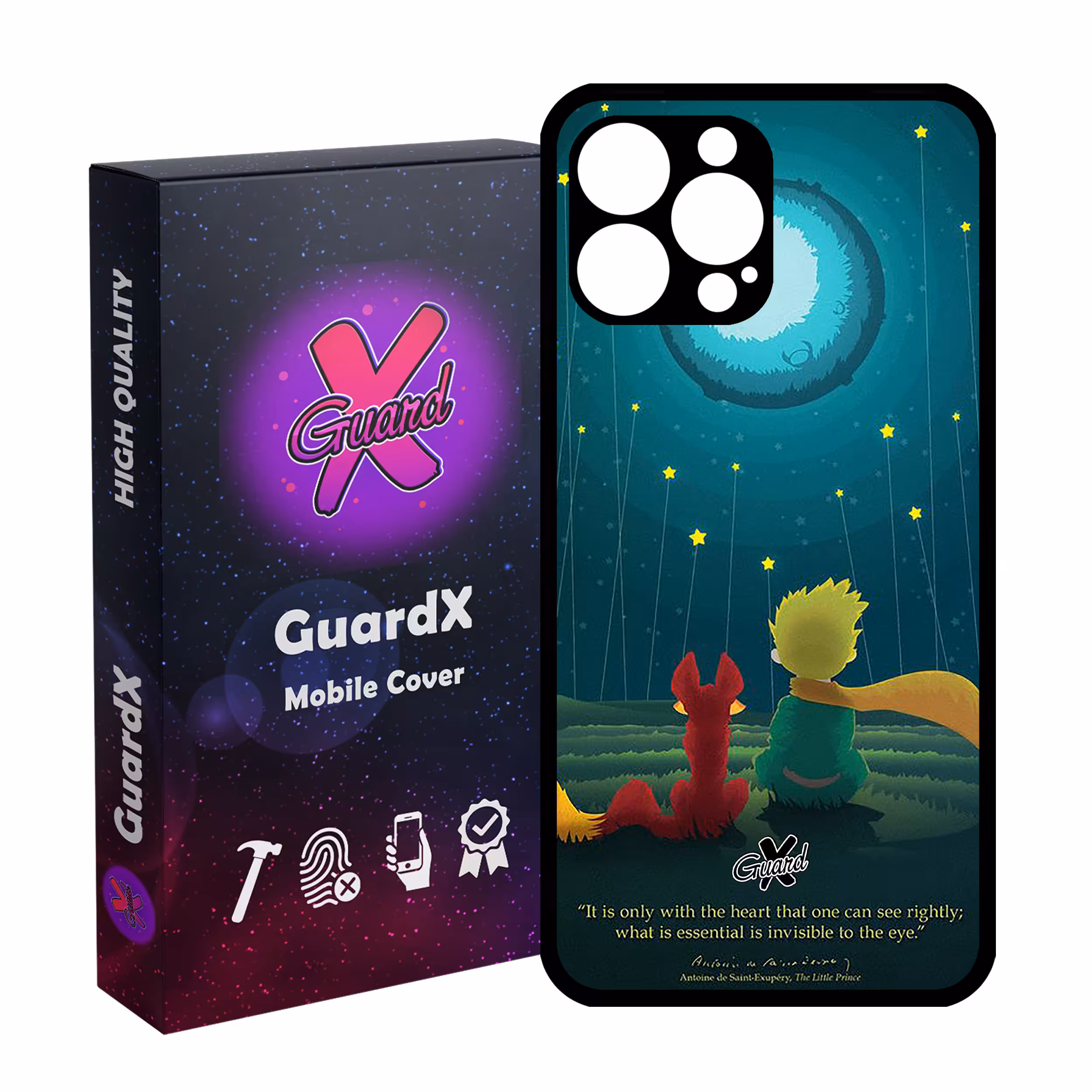 کاور گارد ایکس طرح Little Prince مدل Glass10053 مناسب برای گوشی موبایل اپل iPhone 13 Pro Max