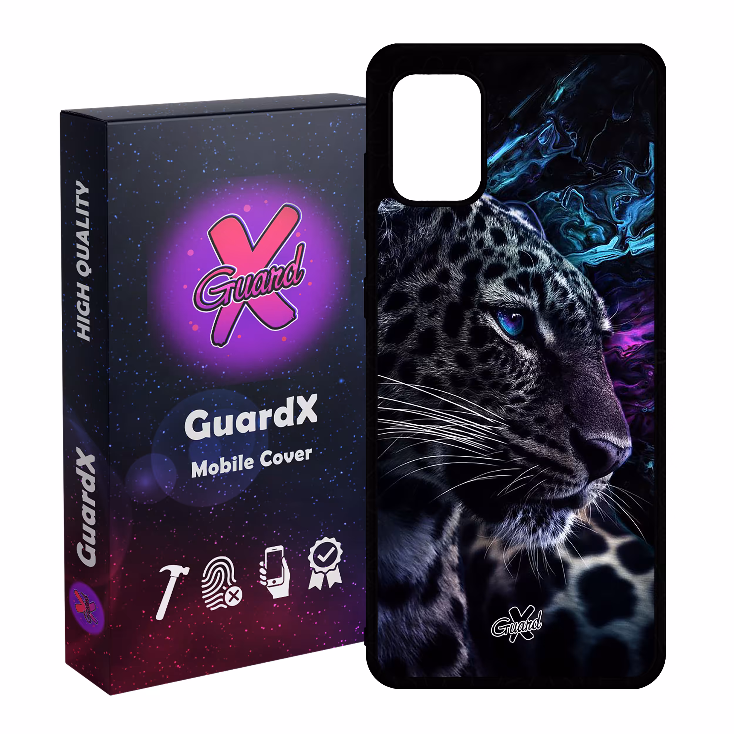 کاور گارد ایکس طرح پلنگ مدل Glass10250 مناسب برای گوشی موبایل سامسونگ Galaxy A31